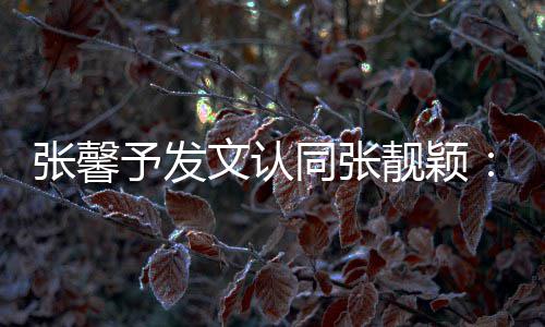鼻子文认予发一步同张退靓颖会蹬张馨上脸
